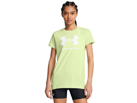 Under Armour Womens Rival Logo Short Sleeve T-Shirt - Quick-Drying Cotton Blend
