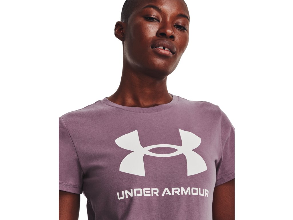 Under Armour Womens Rival Logo Short Sleeve T-Shirt - Quick-Drying Cotton Blend