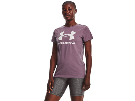Under Armour Womens Rival Logo Short Sleeve T-Shirt - Quick-Drying Cotton Blend