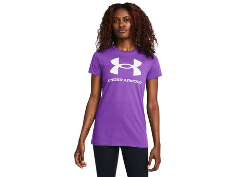 Under Armour Womens Rival Logo Short Sleeve T-Shirt - Quick-Drying Cotton Blend