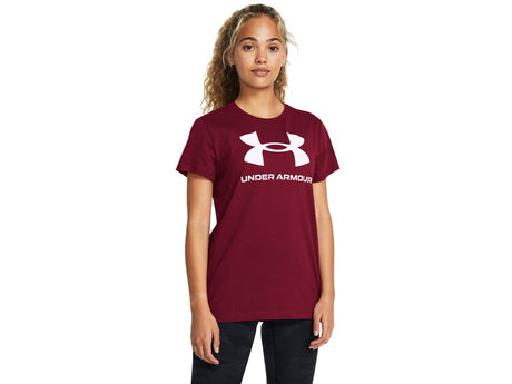 Under Armour Womens Rival Logo Short Sleeve T-Shirt - Quick-Drying Cotton Blend