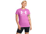 Under Armour Womens Rival Logo Short Sleeve T-Shirt - Quick-Drying Cotton Blend