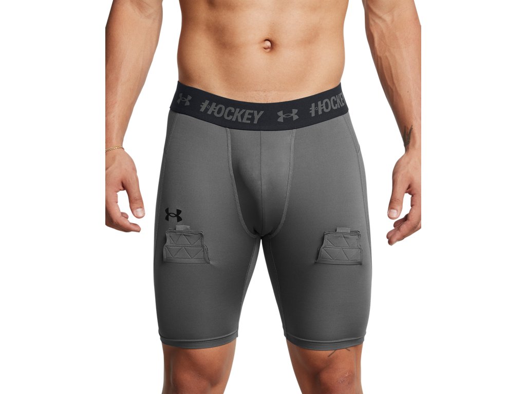 Under Armour Mens Hockey Compression Shorts - HeatGear Armour Performance Baselayer