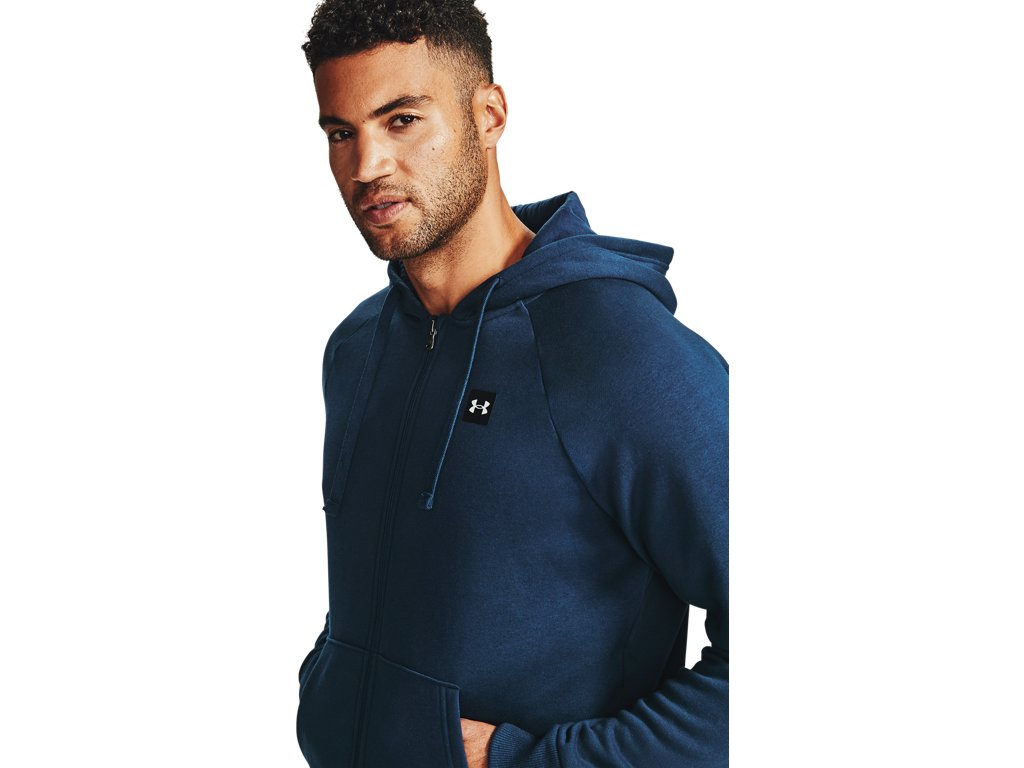 Under Armour Men's Rival Fleece Full Zip Hoodie - Ultra-Soft Mid-Weight Cotton Blend