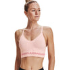 Under Armour Womens Seamless Low Long Heather Sports Bra - Adjustable Cross Back Design