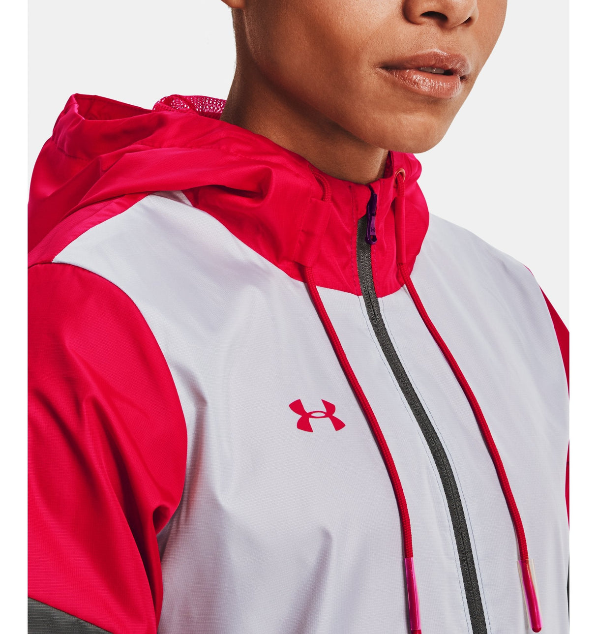 Under Armour Womens Legacy Team Windbreaker Jacket - Breathable and Water Repellent