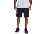 Under Armour Mens Freedom Tech Big Flag Logo Shorts - Quick-Drying Fabric