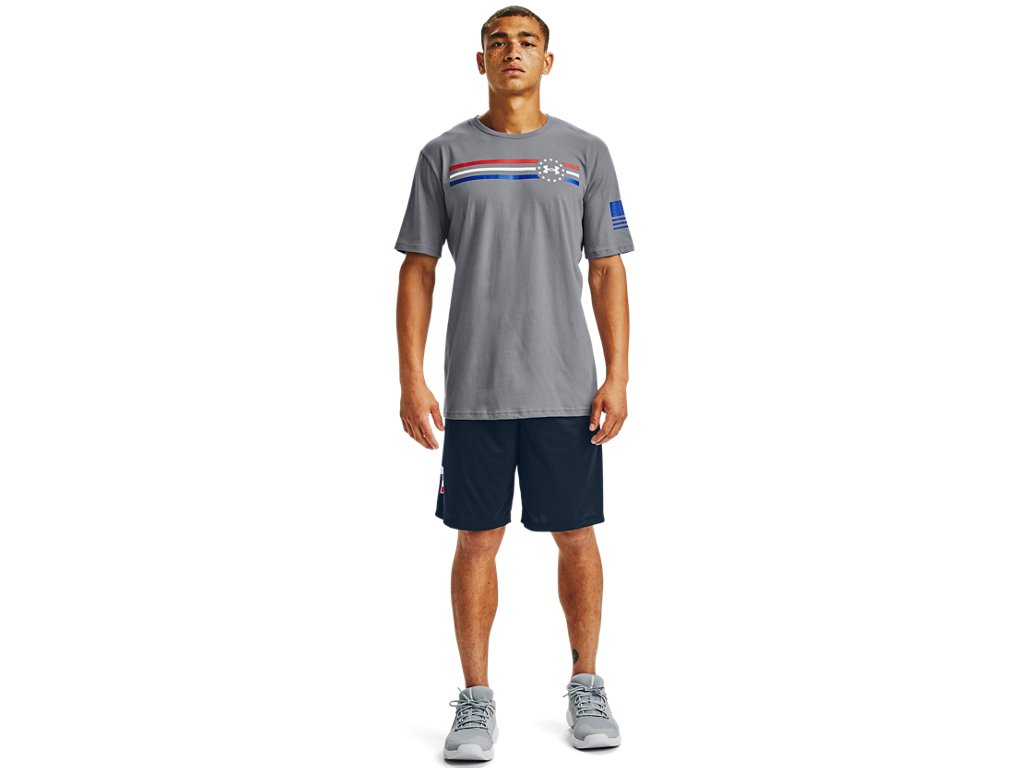 Under Armour Mens Freedom Tech Big Flag Logo Shorts - Quick-Drying Fabric