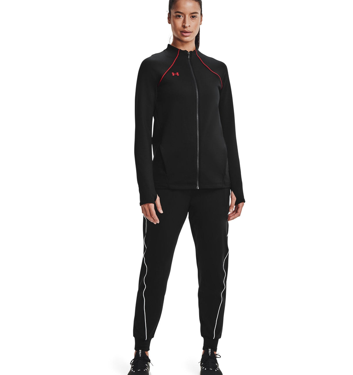 Under Armour Womens Layer Up Full-Zip Jacket - Dual-Layer ColdGear Fabric