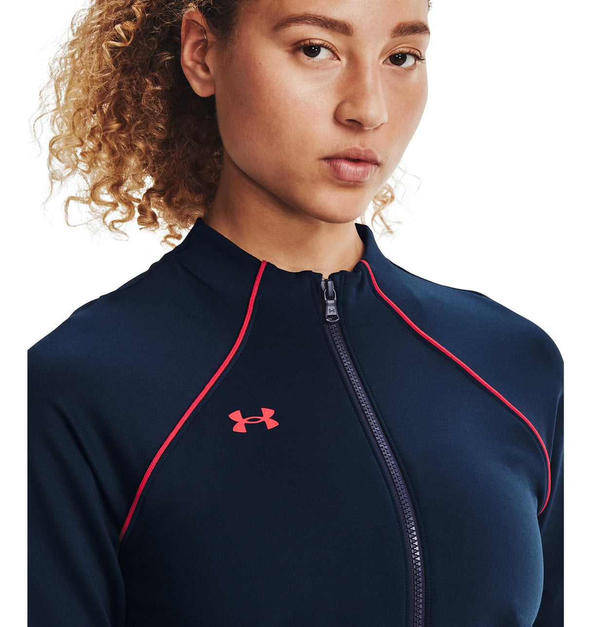 Under Armour Womens Layer Up Full-Zip Jacket - Dual-Layer ColdGear Fabric