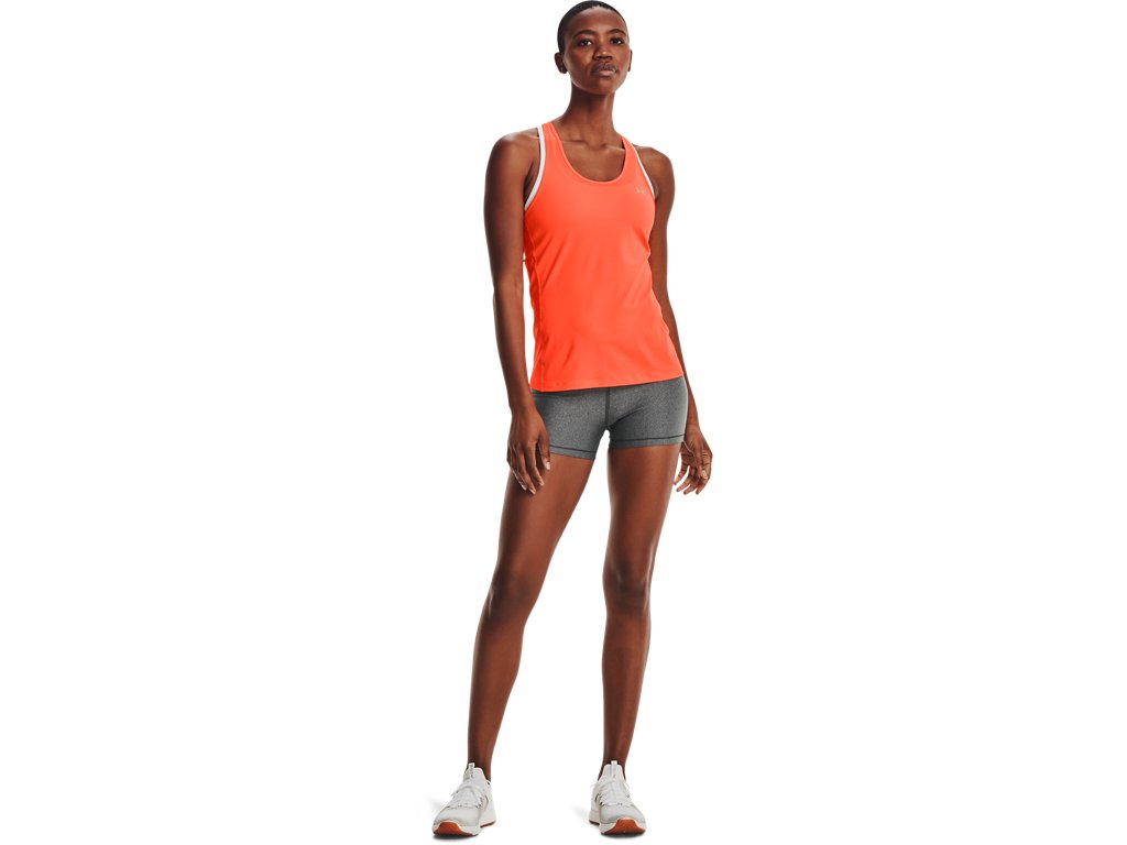 Under Armour Womens HeatGear Mid-Rise Shorty Shorts - Superior Sweat Wicking