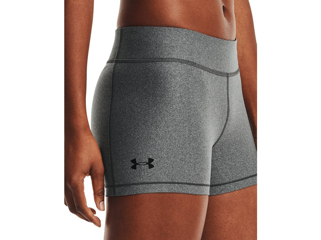 Under Armour Womens HeatGear Mid-Rise Shorty Shorts - Superior Sweat Wicking