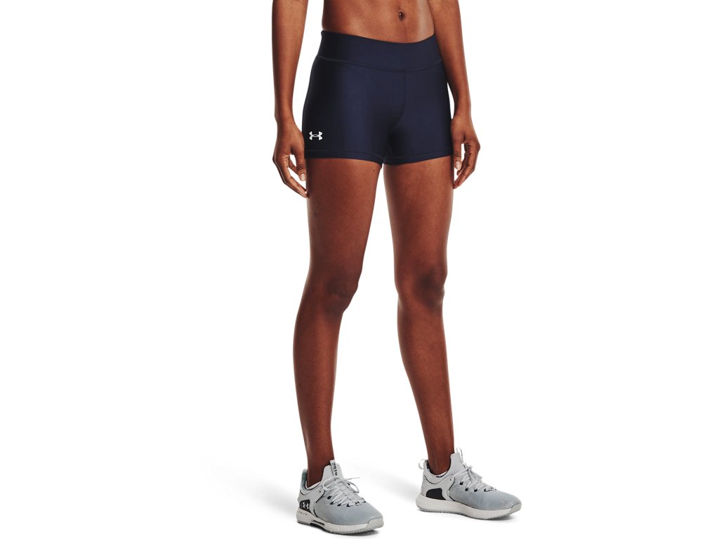 Under Armour Womens HeatGear Mid-Rise Shorty Shorts - Superior Sweat Wicking