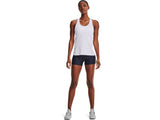 Under Armour Womens HeatGear Mid-Rise Shorty Shorts - Superior Sweat Wicking