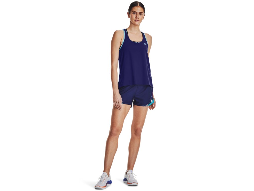 Under Armour Womens Play Up 3.0 Tri Color Shorts - Sweat Wicking