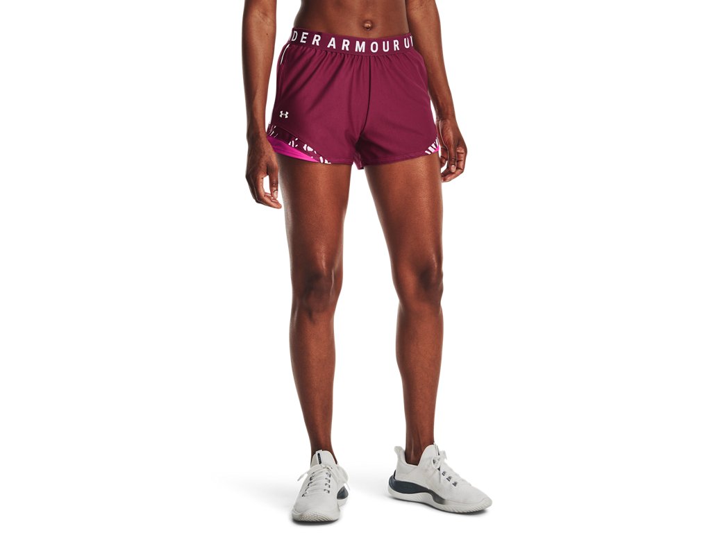 Under Armour Womens Play Up 3.0 Tri Color Shorts - Sweat Wicking
