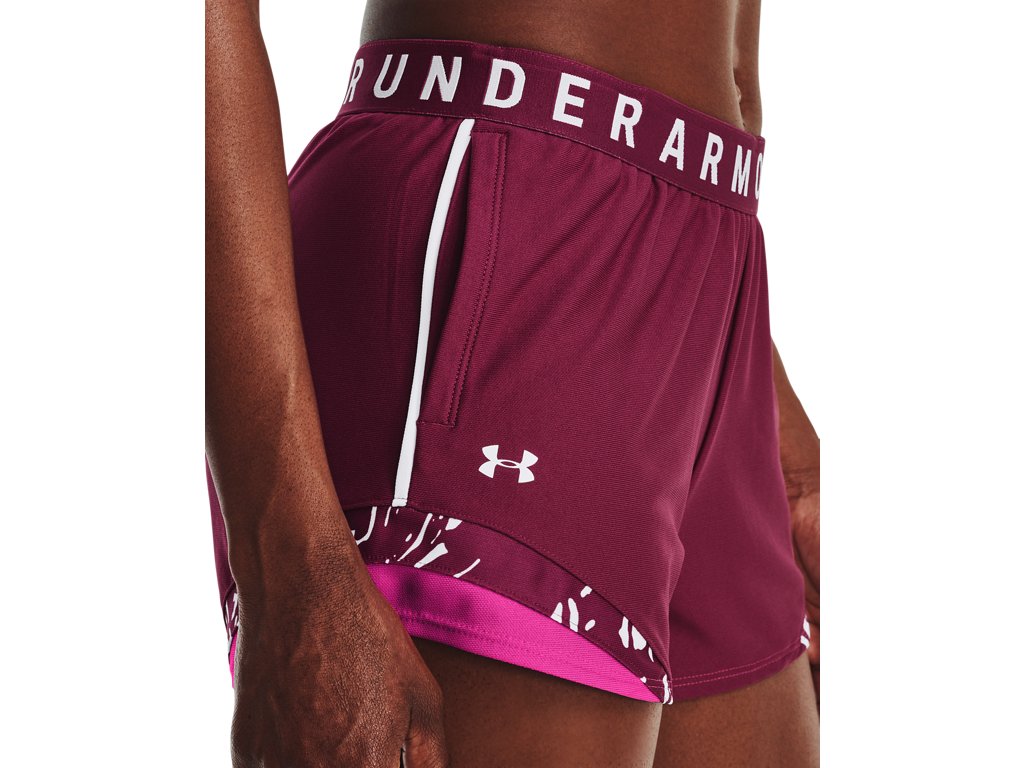 Under Armour Womens Play Up 3.0 Tri Color Shorts - Sweat Wicking