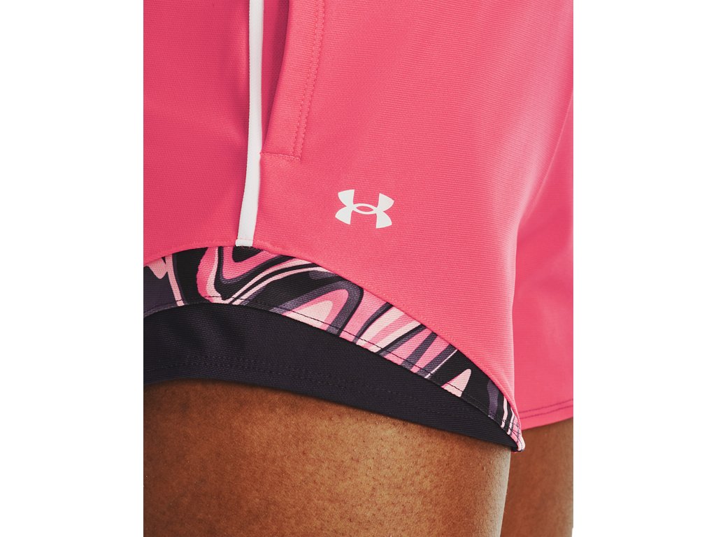 Under Armour Womens Play Up 3.0 Tri Color Shorts - Sweat Wicking