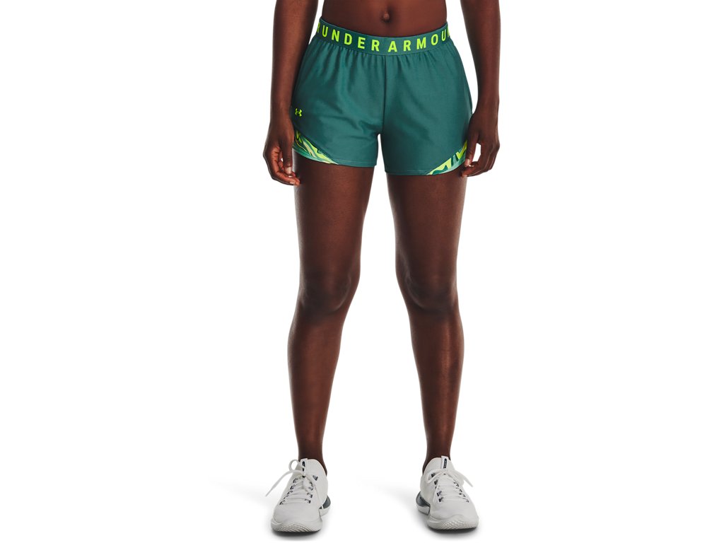 Under Armour Womens Play Up 3.0 Tri Color Shorts - Sweat Wicking