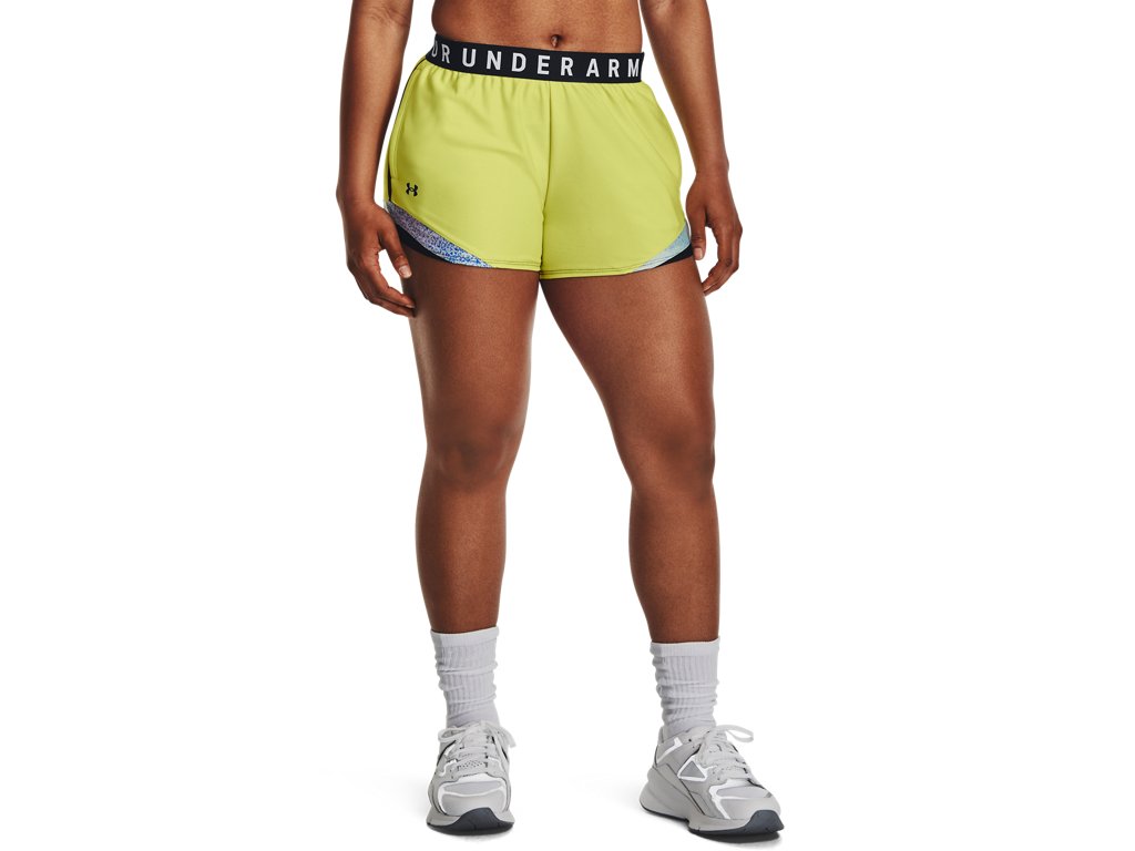 Under Armour Womens Play Up 3.0 Tri Color Shorts - Sweat Wicking