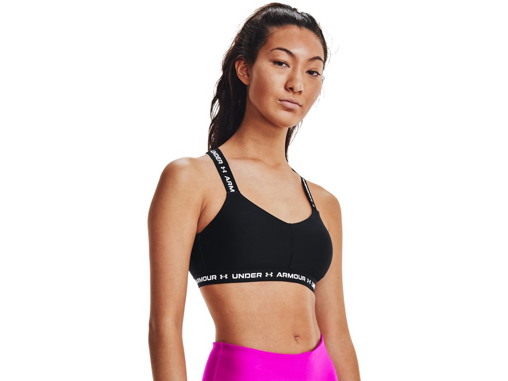 Under Armour Women's Crossback Low Sports Bra - Sweat-Wicking