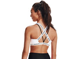 Under Armour Women's Crossback Low Sports Bra - Sweat-Wicking