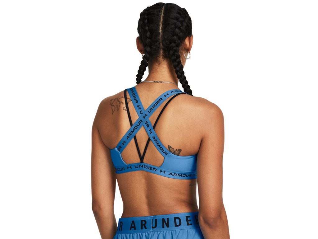 Under Armour Women's Crossback Low Sports Bra - Sweat-Wicking