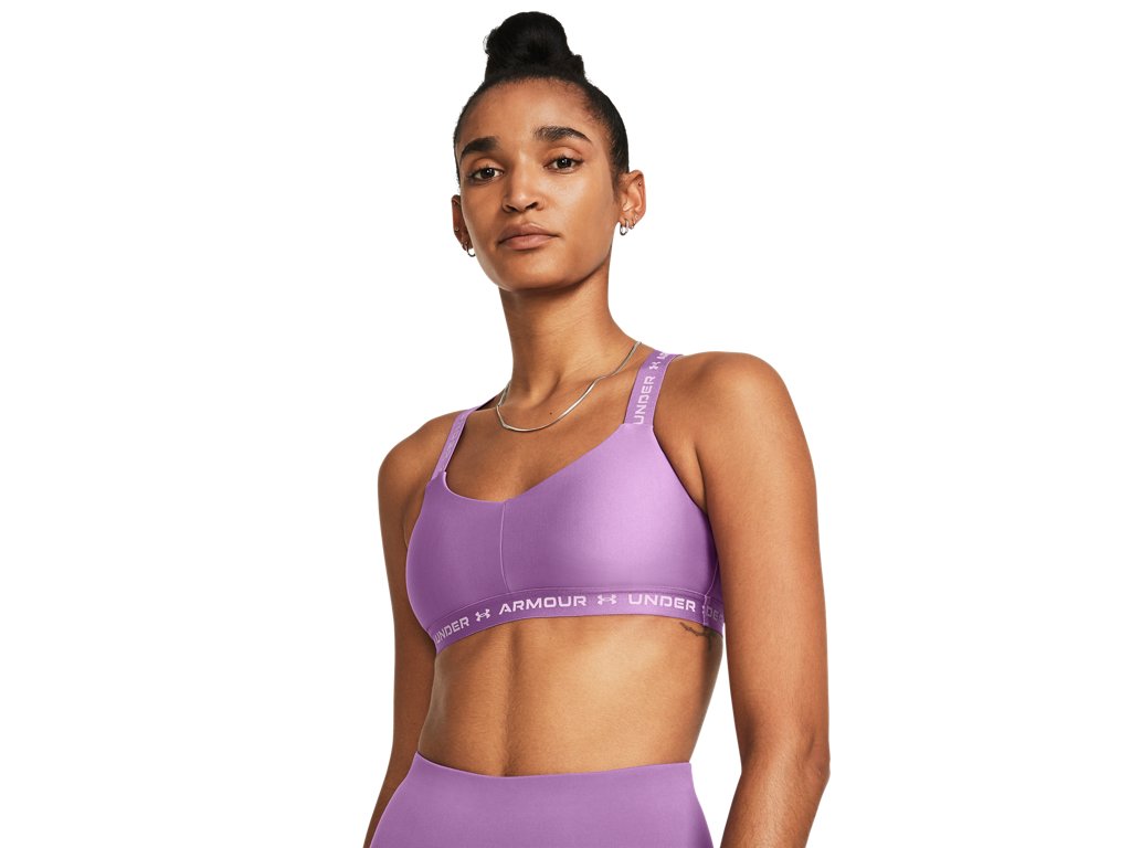 Under Armour Women's Crossback Low Sports Bra - Sweat-Wicking