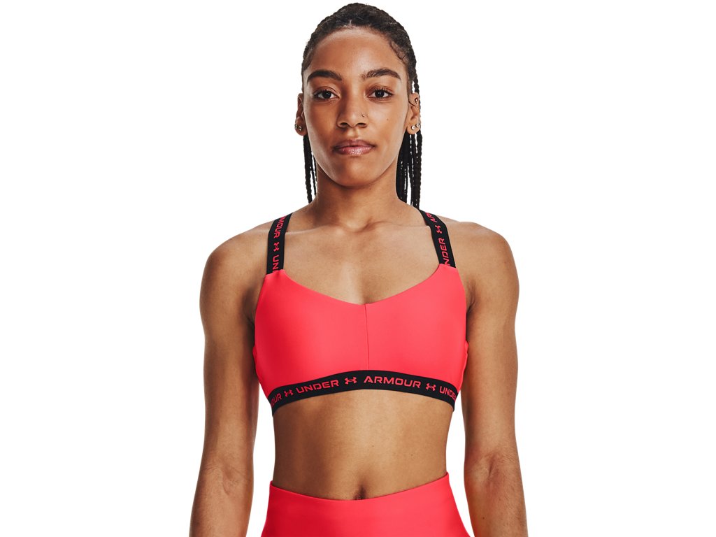 Under Armour Women's Crossback Low Sports Bra - Sweat-Wicking