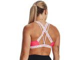 Under Armour Women's Crossback Low Sports Bra - Sweat-Wicking