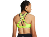 Under Armour Women's Crossback Low Sports Bra - Sweat-Wicking