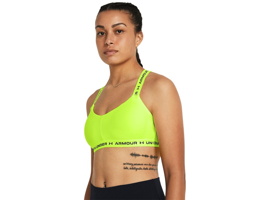 Under Armour Women's Crossback Low Sports Bra - Sweat-Wicking