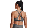 Under Armour Women Mid Crossback Heather Sports Bra - Strategic Support for Medium-Intensity Activities