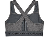 Under Armour Women Mid Crossback Heather Sports Bra - Strategic Support for Medium-Intensity Activities