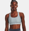Under Armour Women Mid Crossback Heather Sports Bra - Strategic Support for Medium-Intensity Activities