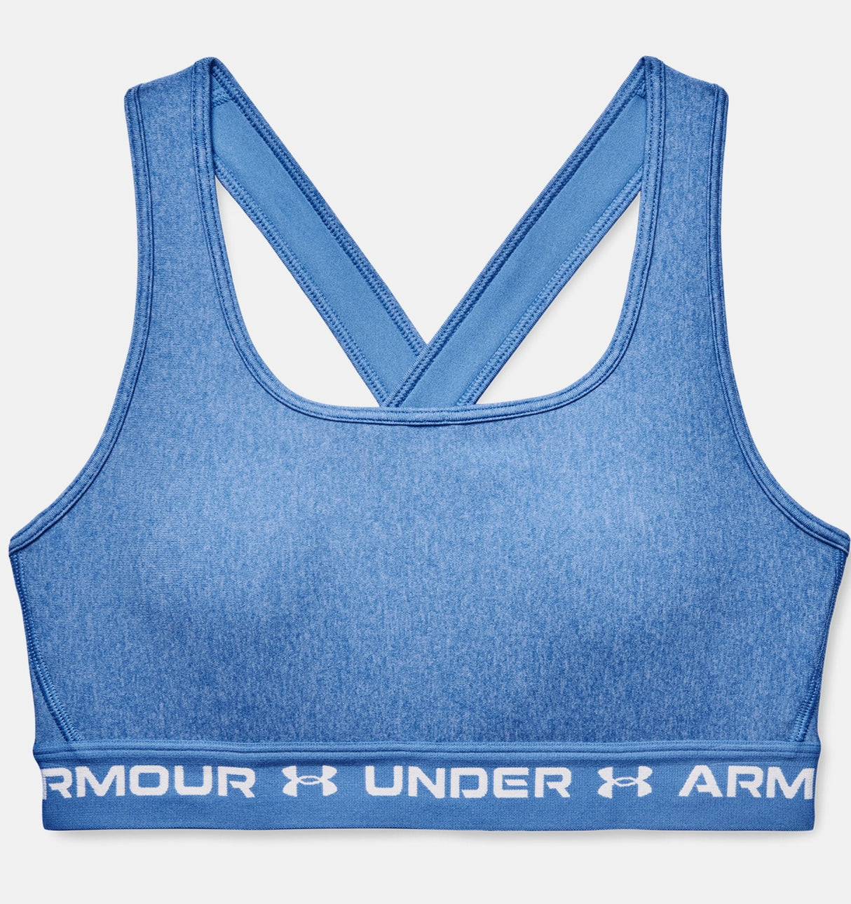 Under Armour Women Mid Crossback Heather Sports Bra - Strategic Support for Medium-Intensity Activities