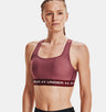 Under Armour Women Mid Crossback Heather Sports Bra - Strategic Support for Medium-Intensity Activities