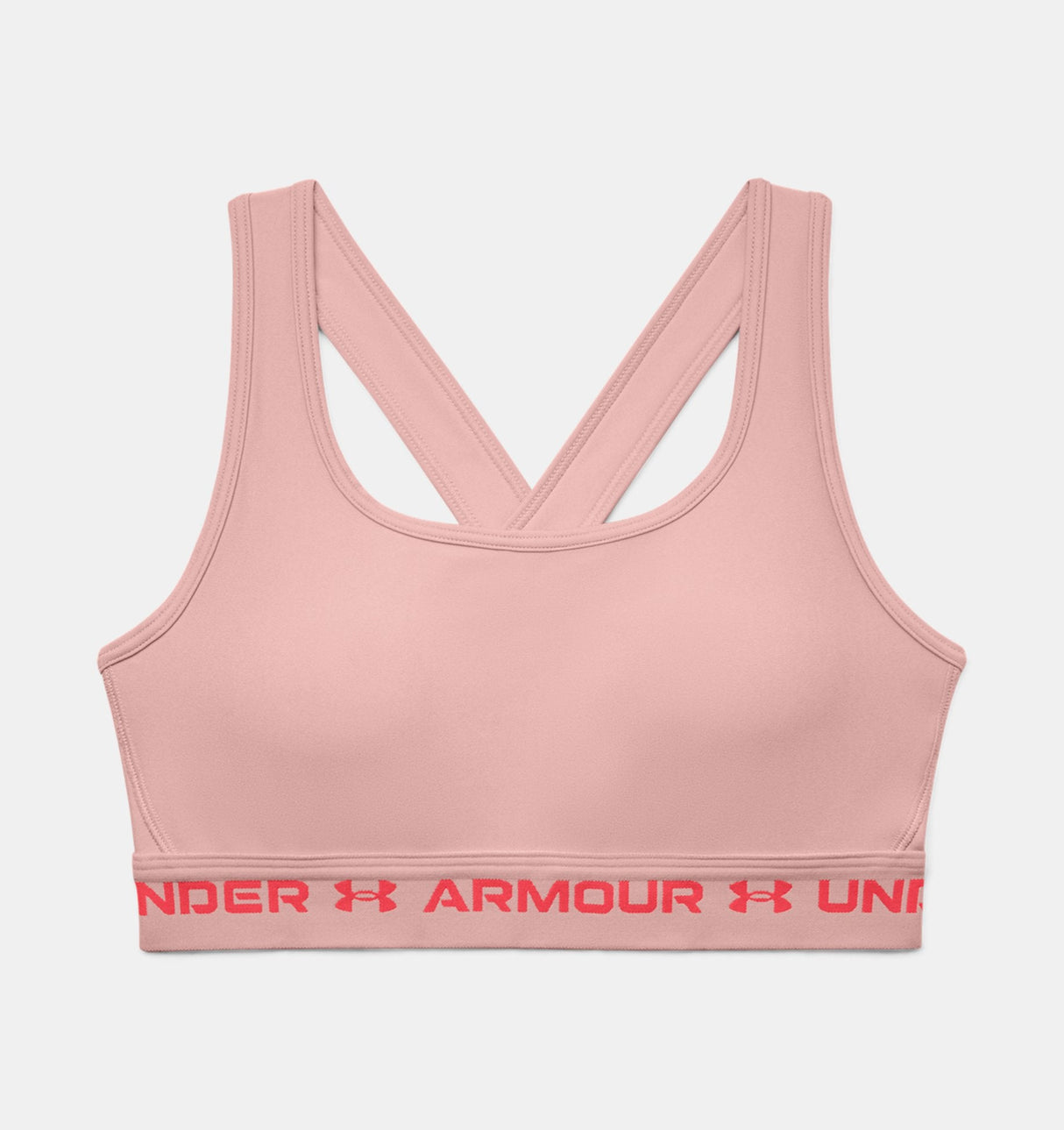 Under Armour Women Mid Crossback Heather Sports Bra - Strategic Support for Medium-Intensity Activities
