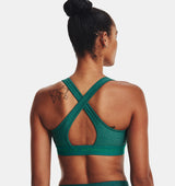 Under Armour Women Mid Crossback Heather Sports Bra - Strategic Support for Medium-Intensity Activities
