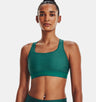 Under Armour Women Mid Crossback Heather Sports Bra - Strategic Support for Medium-Intensity Activities