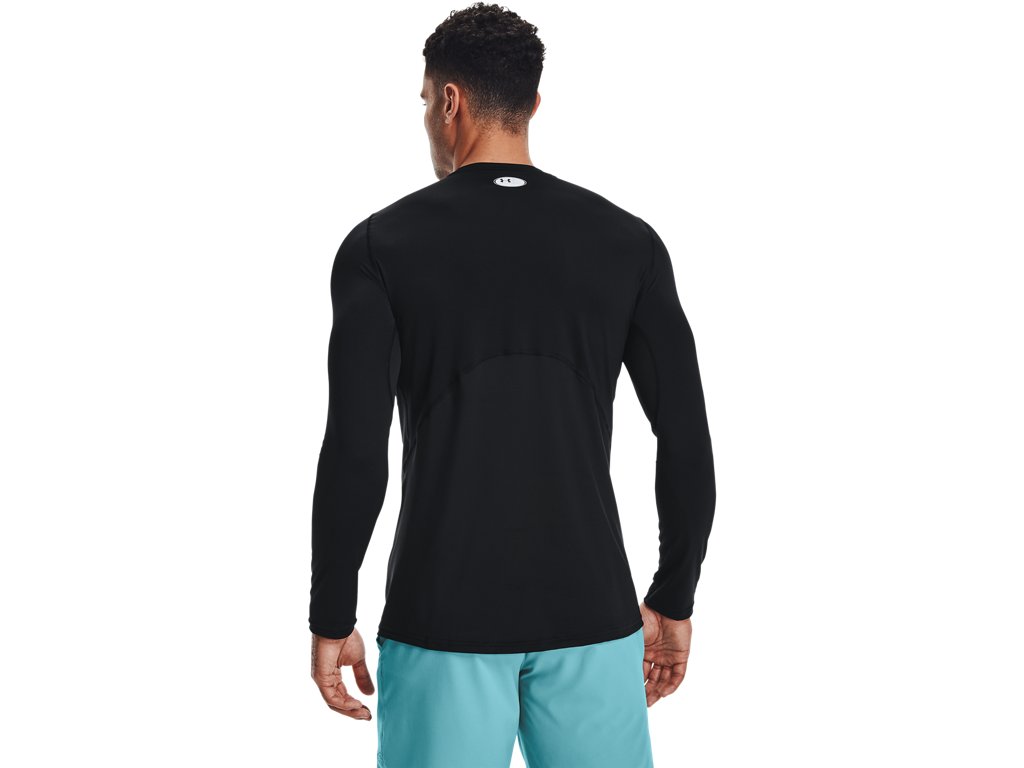 Under Armour Mens HeatGear Fitted Long Sleeve Baselayer - Superior Sweat Wicking