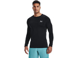 Under Armour Mens HeatGear Fitted Long Sleeve Baselayer - Superior Sweat Wicking