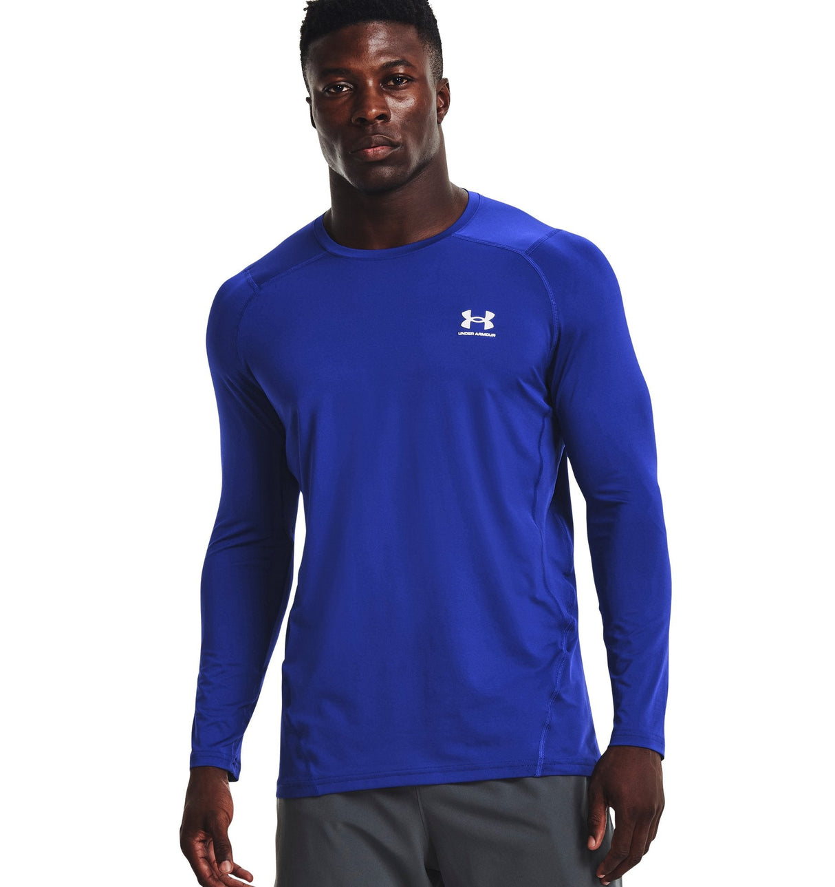 Under Armour Mens HeatGear Fitted Long Sleeve Baselayer - Superior Sweat Wicking