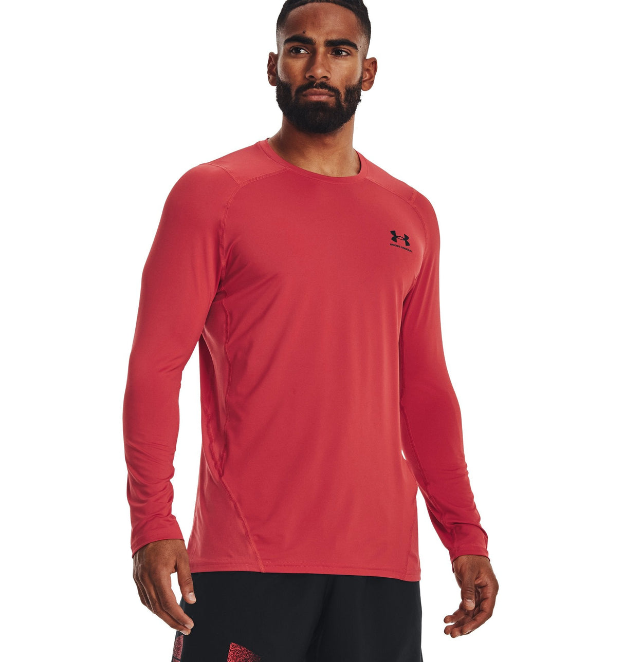 Under Armour Mens HeatGear Fitted Long Sleeve Baselayer - Superior Sweat Wicking