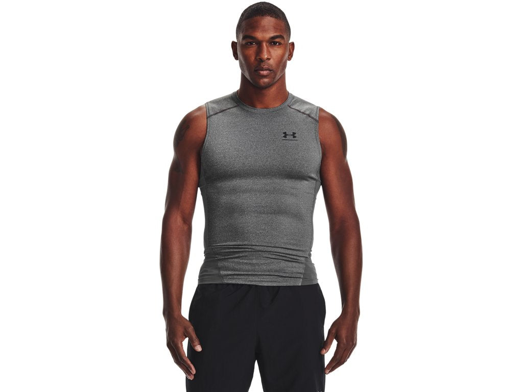 Under Armour Mens HeatGear Sleeveless Baselayer - Sweat Wicking and Superior Coverage