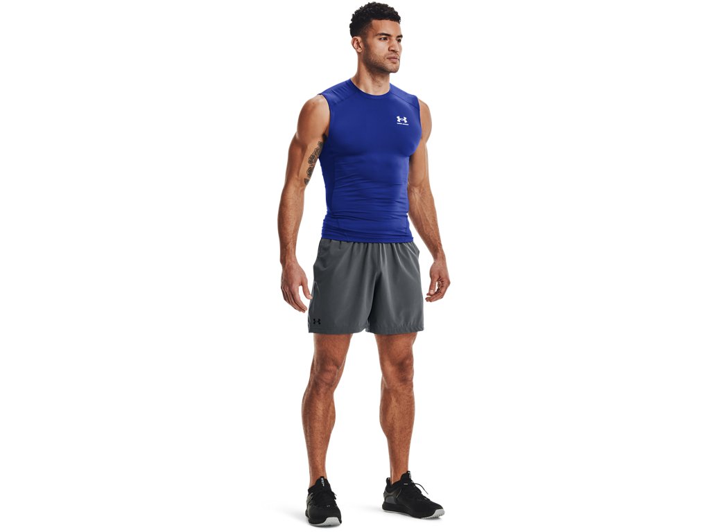Under Armour Mens HeatGear Sleeveless Baselayer - Sweat Wicking and Superior Coverage