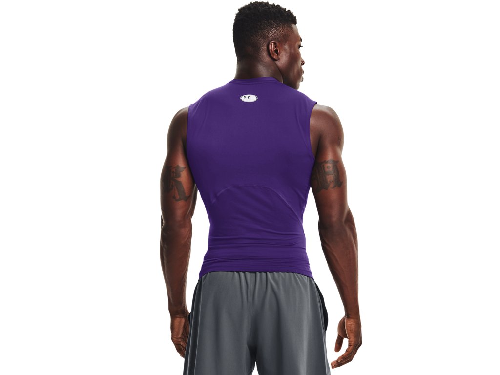 Under Armour Mens HeatGear Sleeveless Baselayer - Sweat Wicking and Superior Coverage