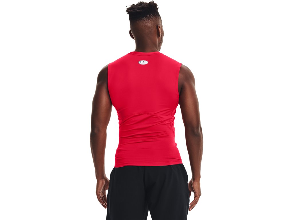 Under Armour Mens HeatGear Sleeveless Baselayer - Sweat Wicking and Superior Coverage