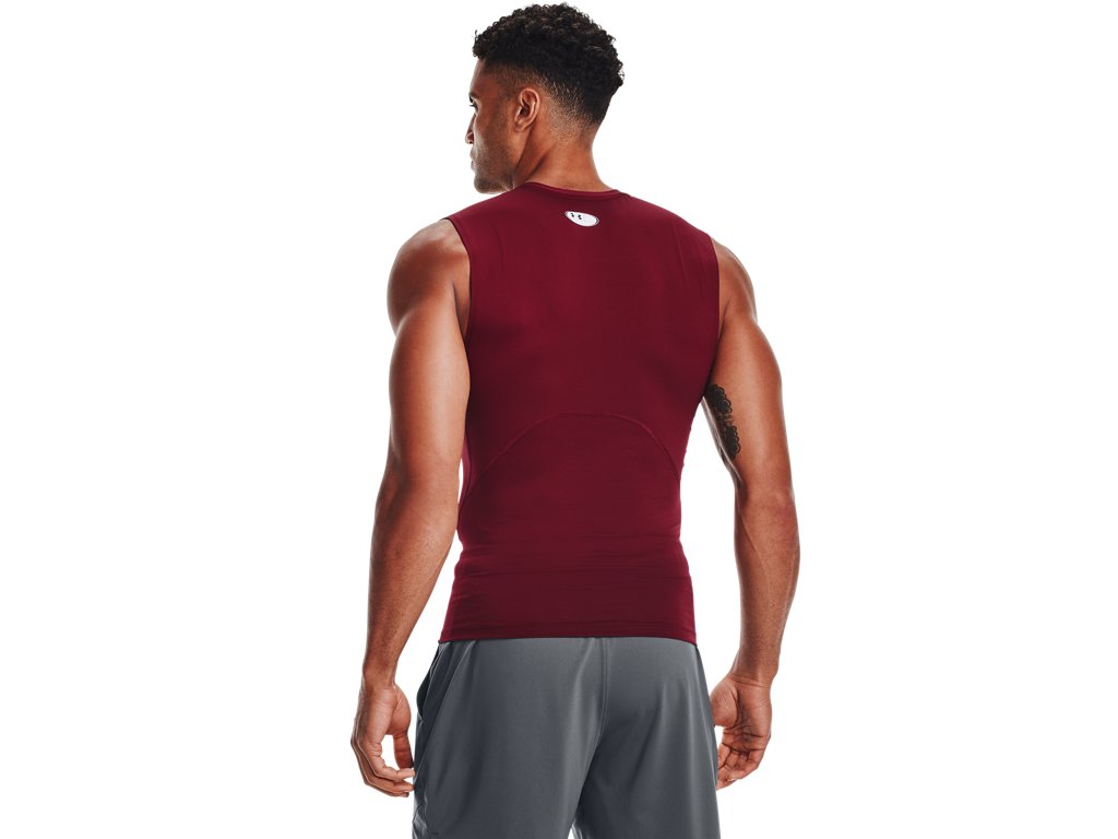 Under Armour Mens HeatGear Sleeveless Baselayer - Sweat Wicking and Superior Coverage