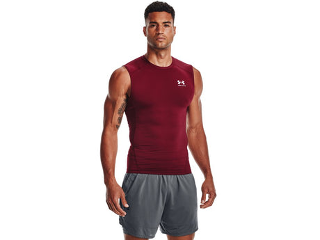 Under Armour Mens HeatGear Sleeveless Baselayer - Sweat Wicking and Superior Coverage